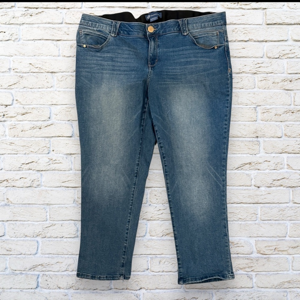 DEMOCRACY Ankle Capri Jeans Womens Size 22W Blue Ab Technology